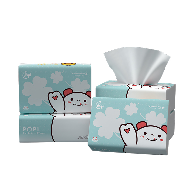 70 Sheet removable bag ng facial tissue